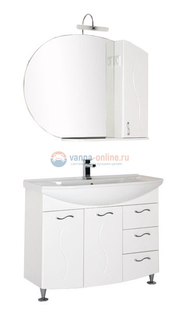 Тумба с раковиной Aquanet Моника 105 00186772