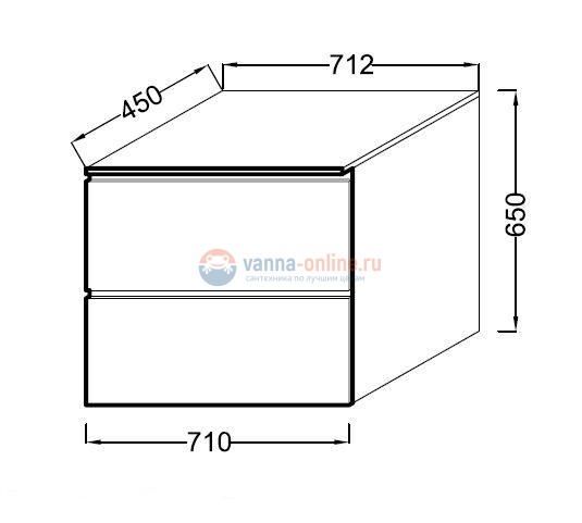 Модуль подвесной Jacob Delafon Soprano 70 см, EB1339-N08-N18, цвет - белый глянец/матовый базальт Модуль подвесной Jacob Delafon Soprano 70 см, EB1339-N08-N18, цвет - белый глянец/матовый базальт
