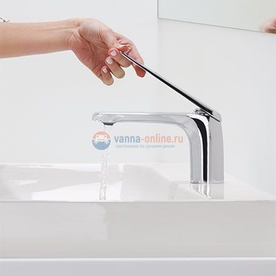 Смеситель для раковины Jacob Delafon Avid E97345-BN с донным клапаном, цвет - полированный никель Смеситель для раковины Jacob Delafon Avid E97345-BN с донным клапаном, цвет - полированный никель