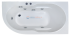 Ванна гидромассажная Royal Bath Azur Standart RB614201ST-L/R, 148 x 79 см, белая
