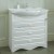 Тумба под раковину СаНта Верона 85 700117 напольная, цвет белый  (700117)