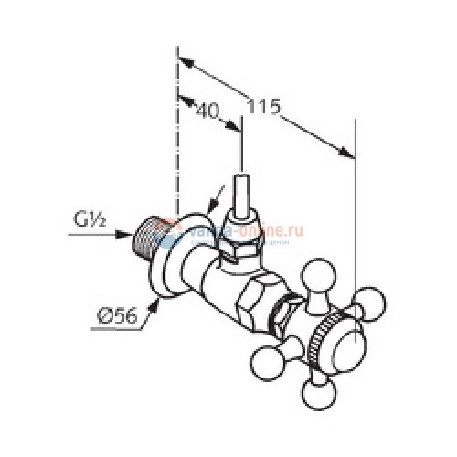 Вентиль Kludi Adlon 518430520