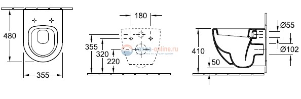 Инсталляция Villeroy&Boch с унитазом Subway 66041001, сиденье микролифт клавиша хром, комплект Инсталляция Villeroy&Boch с унитазом Subway 66041001, сиденье микролифт клавиша хром, комплект