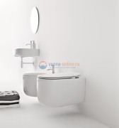 Подвесной унитаз Kerasan Nolita 531401 безободковый 55 х 35 см, с креплениями WB9N, цвет белый Подвесной унитаз Kerasan Nolita 531401 безободковый 55 х 35 см, с креплениями WB9N, цвет белый