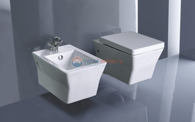 Биде Jacob Delafon Reve E4812-00 подвесное с крышкой микролифт