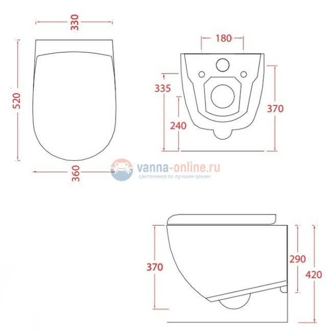 Подвесной унитаз ArtCeram File 2.0 FLV004 01 30, безободковый, цвет - белый