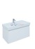 Тумба с раковиной Aquanet Nova Lite 100, 1 + 1 ящик в ящике, белый глянец