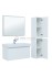 Тумба с раковиной Aquanet Nova Lite 100, 1 + 1 ящик в ящике, белый глянец