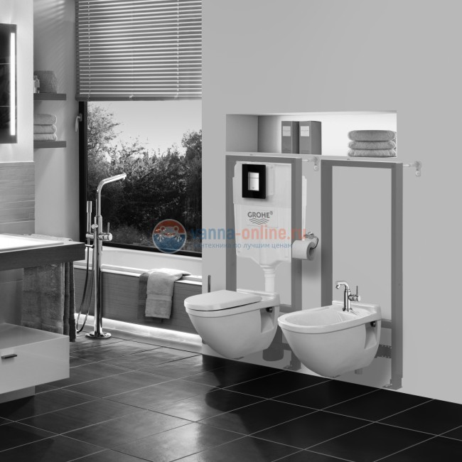 Монтажный блок Grohe Rapid SL 38526 для унитаза, высота 0.82 м