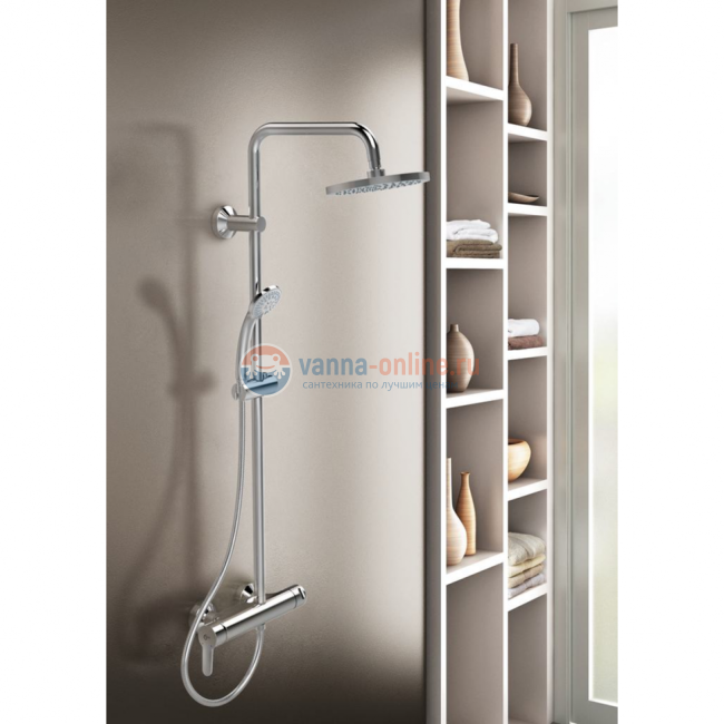 Душевая система в комплекте с настенным смесителем для душа Ideal Standard IDEALRAIN ECO B1098AA