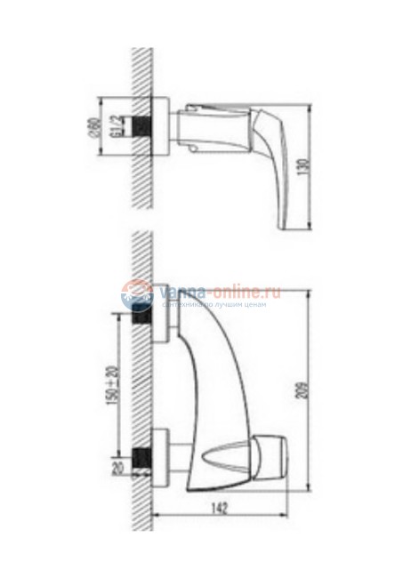 Смеситель Iddis Magic HB33180CK для душа комплектный, хром Смеситель Iddis Magic HB33180CK для душа комплектный, хром