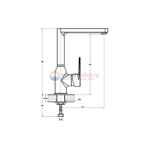 Смеситель Orange Flipo M23-000cr для кухонной мойки Смеситель Orange Flipo M23-000cr для кухонной мойки