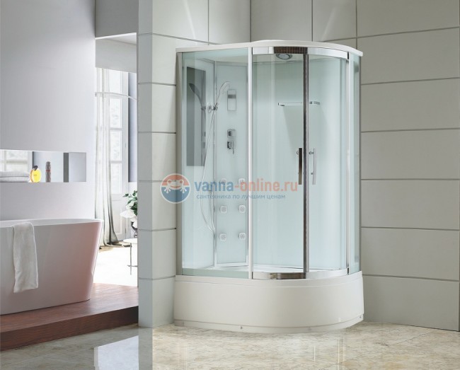 Душевая кабина Black&White Galaxy G5507 L/R, 120 x 80 см, гидромассажная