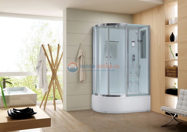 Душевая кабина Black&White Galaxy G5507 L/R, 120 x 80 см, гидромассажная