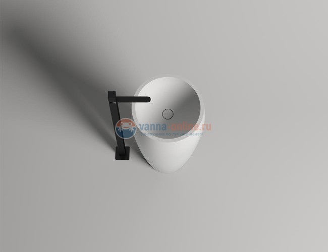 Раковина напольная Salini Armonia 03, 47 х 47 х 90 из материала Sapirit, белая глянцевая 130113G