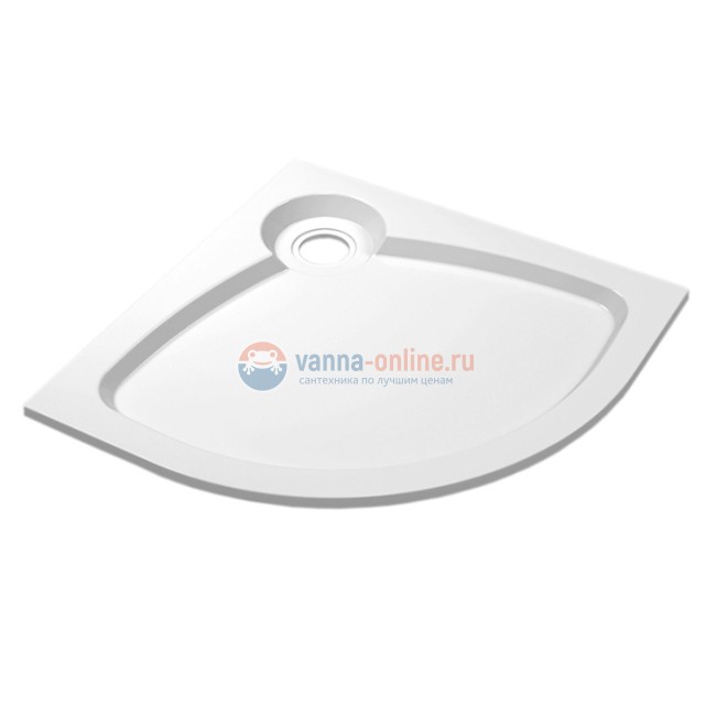 Поддон душевой Cezares Tray TRAY-S-R-100-550-56-W, 100 х 100 см, белый, из искусственного камня