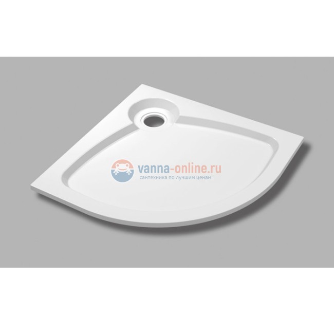 Поддон душевой Cezares Tray TRAY-S-R-100-550-56-W, 100 х 100 см, белый, из искусственного камня