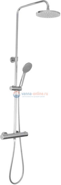 Душевая колонна Paffoni Birillo Cold ZCOL643CR с термостатическим смесителем для душа