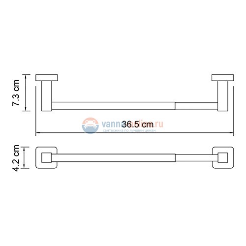 Держатель для бумажных полотенец WasserKRAFT Lippe K-6591, 32см
