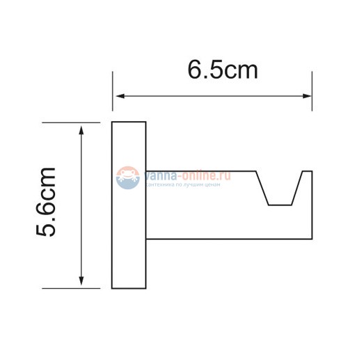 Крючок WasserKRAFT Isen 4023 Крючок WasserKRAFT Isen 4023