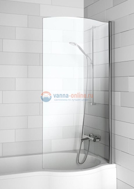 Стеклянная шторка для ванны Riho Novik Z108 DORADO 150 x 80 см