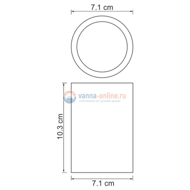 Стакан для зубных щеток WasserKRAFT Berkel K-4928