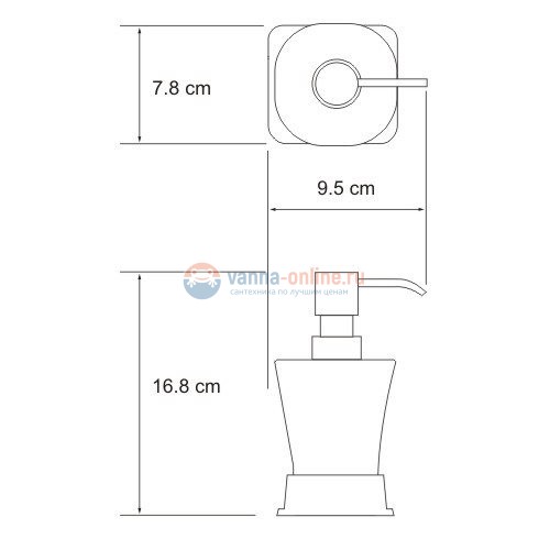 Дозатор для жидкого мыла WasserKRAFT Amper 5499BLACK, 300 мл Дозатор для жидкого мыла WasserKRAFT Amper 5499BLACK, 300 мл