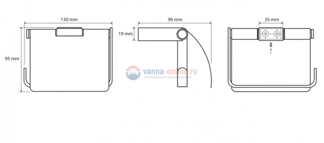 Держатель туалетной бумаги Bemeta Via 135012012 13 x 9 x 9.5 см с крышкой, хром Держатель туалетной бумаги Bemeta Via 135012012 13 x 9 x 9.5 см с крышкой, хром