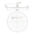 Верхний душ Paini 250 мм, круглая