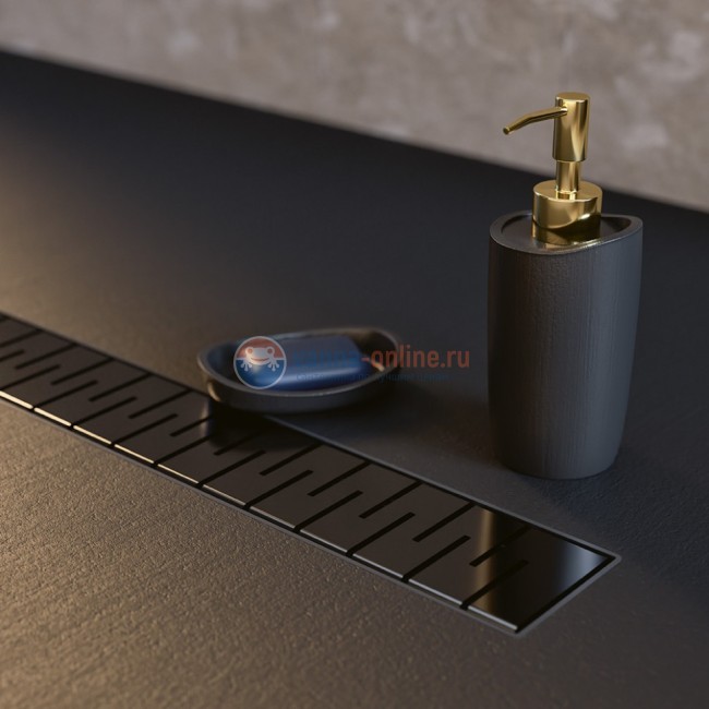 Душевой лоток Paini Medium 850 мм, черный матовый