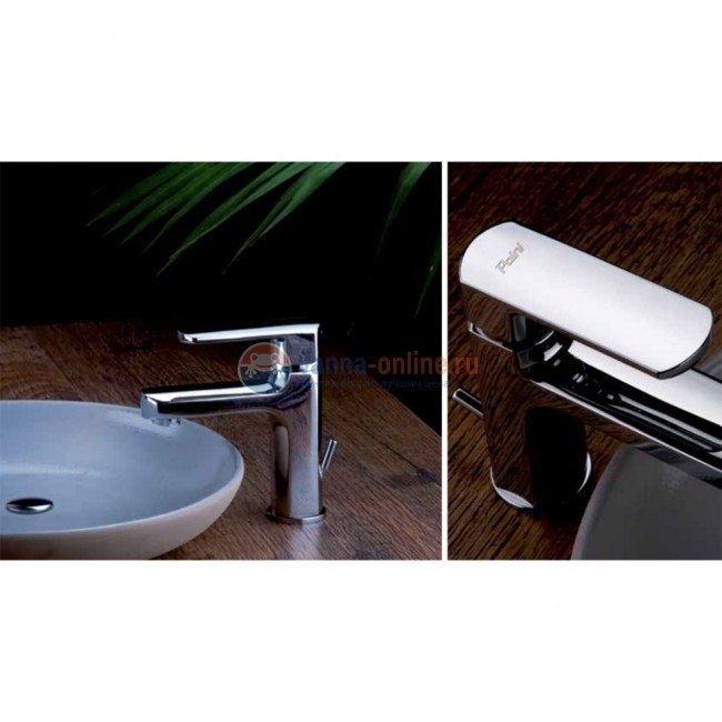 Смеситель для раковины Paini Ovo с донным клапаном