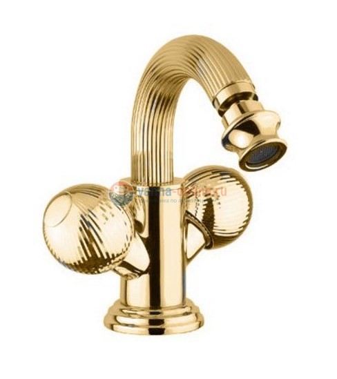 Смеситель Cezares Olimp BS2-03/24-M цвет золото, ручки круглые металл Смеситель Cezares Olimp BS2-03/24-M цвет золото, ручки круглые металл