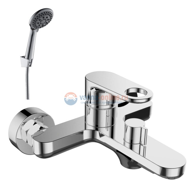 Смеситель Rossinka RS33-31 для ванны и душа с монолитным коротким изливом