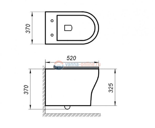 Подвесной унитаз BelBagno Acqua BB340CHR, безободковый
