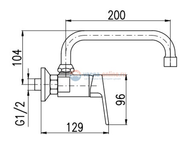 Смеситель для кухонной мойки Rav-Slezak Colorado CO102.5/27, с поворотным изливом, хром