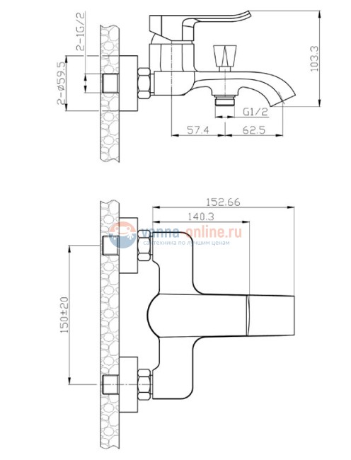 Душевая система Agger Happy A0493500, хром Душевая система Agger Happy A0493500, хром