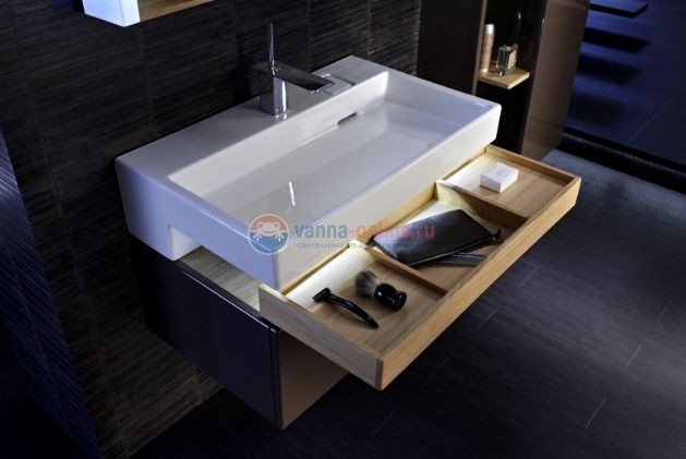 Тумба под раковину Jacob Delafon Terrace 80 EB1186-G1C, белый лак