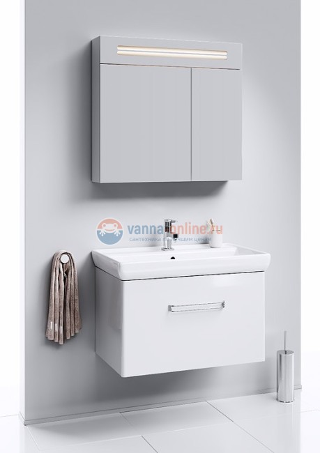 Зеркальный шкаф с подсветкой Aqwella Нео 80 Neo.04.08