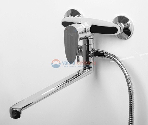 Смеситель WasserKRAFT LEINE 3502L для ванны и душа с длинным поворотным изливом 35 см, хром Смеситель WasserKRAFT LEINE 3502L для ванны и душа с длинным поворотным изливом 35 см, хром