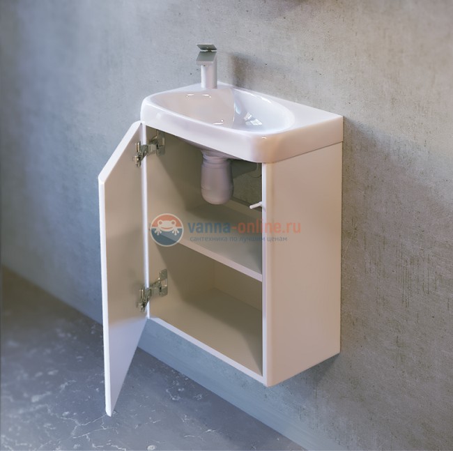 Тумба под раковину Raval Bionica Bio.01.40/P/W, 40 см, белая