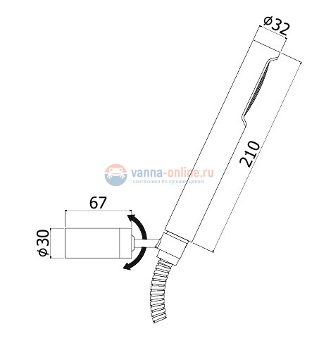 Душевой гарнитур Paffoni Birillo ZDUP036CR, хром