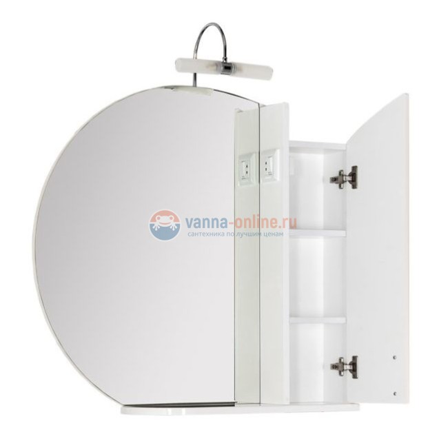 Зеркало-шкаф Aquanet Моника 85 00186775, правый