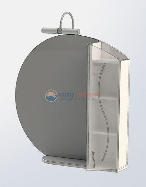 Зеркало-шкаф Aquanet Моника 85 00186775, правый