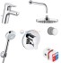 Набор смесителей 7 в 1 Kludi Pure&Easy 376300565 для душа, встраиваемый, хром Набор смесителей 7 в 1 Kludi Pure&Easy 376300565 для душа, встраиваемый, хром