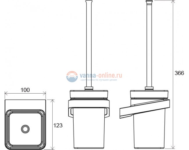 Ершик с держателем Ravak 10° TD 410.00