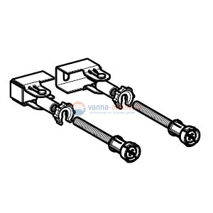 Комплект крепления для инсталляций Geberit Duofix 111.835.00.1 угловой к стене