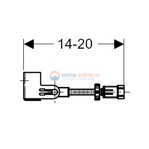 Комплект крепления для инсталляций Geberit Duofix 111.835.00.1 угловой к стене