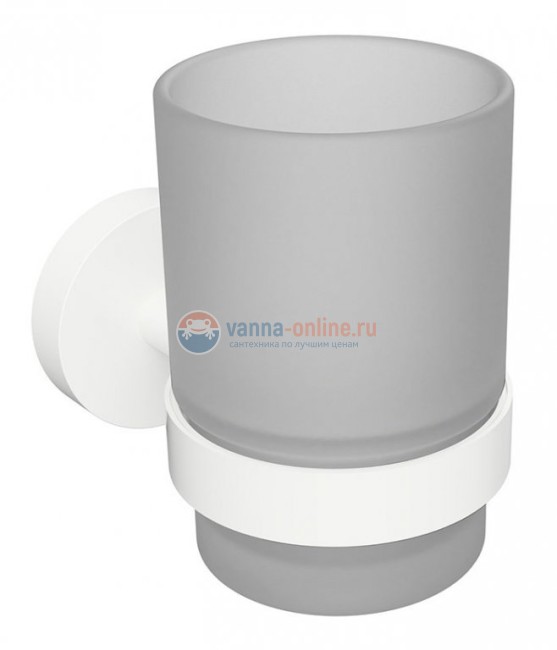 Стакан для зубных щеток Bemeta White 104110014 7 x 10.5 x 9.5 см, белый