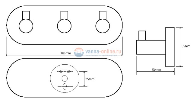 Крючок Bemeta Omega 104405232