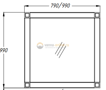 Зеркало Opadiris Фреско 100 Зеркало Opadiris Фреско 100